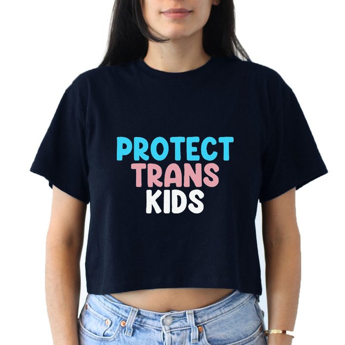 Lgbt Support Protect Transg  Lgbt Pride Women's Crop Top Tee