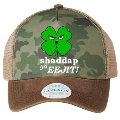 Lucky Saint Patrick's Day Shaddap Ya Eejit Shamrock Legacy Tie Dye Trucker Hat