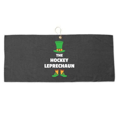 Leprechaun St Patricks Day Hockey Gift Large Microfiber Waffle Golf Towel