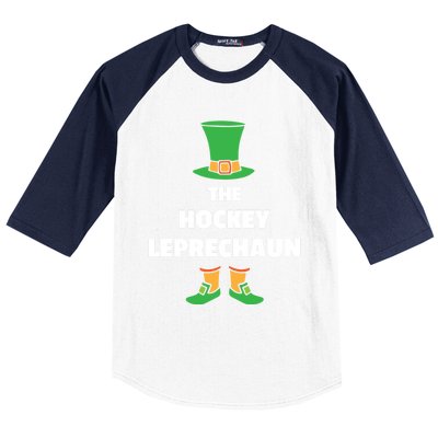 Leprechaun St Patricks Day Hockey Gift Baseball Sleeve Shirt