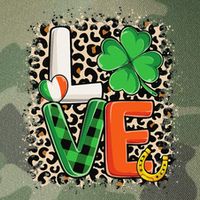 Love St. Patricks Day Shamrock Irish Leopard Print Plaid Legacy Tie Dye Trucker Hat