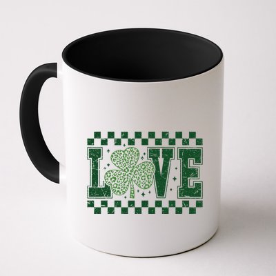 Love St. PatrickS Day Leopard Shamrock Irish Mug