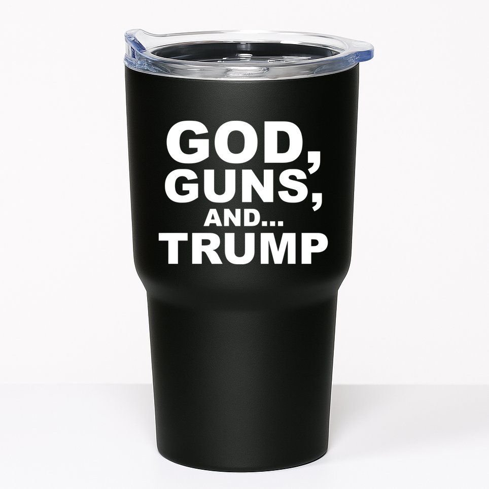 Limited Scott Presler Wearing God Guns And Trump Tumbler