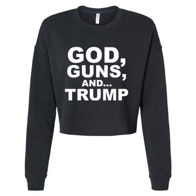 Limited Scott Presler Wearing God Guns And Trump Cropped Pullover Crew