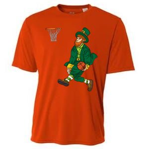 Leprechaun St Patricks Day Basketball Gift Cooling Performance Crew T-Shirt