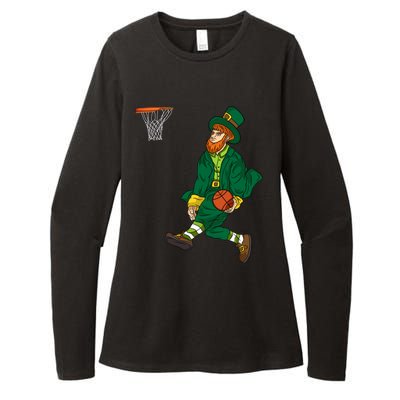 Leprechaun St Patricks Day Basketball Gift Womens CVC Long Sleeve Shirt