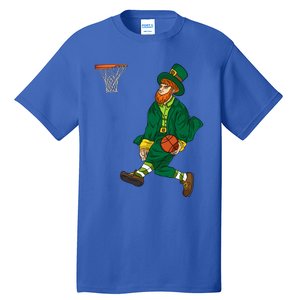 Leprechaun St Patricks Day Basketball Gift Tall T-Shirt