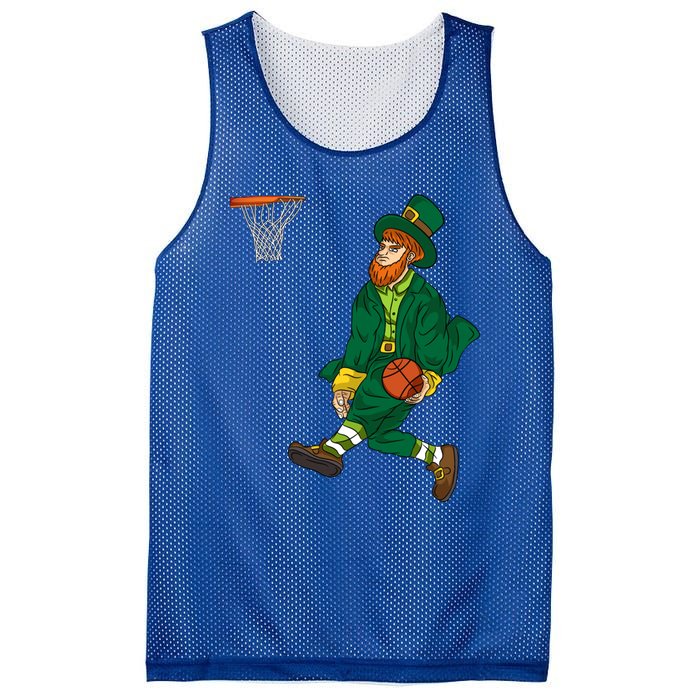 Leprechaun St Patricks Day Basketball Gift Mesh Reversible Basketball Jersey Tank