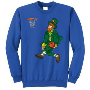 Leprechaun St Patricks Day Basketball Gift Tall Sweatshirt