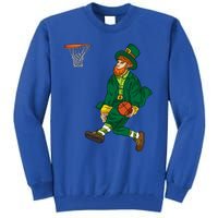 Leprechaun St Patricks Day Basketball Gift Tall Sweatshirt