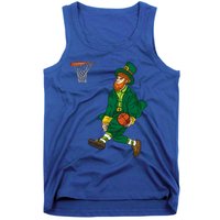 Leprechaun St Patricks Day Basketball Gift Tank Top