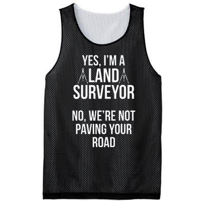 Land Surveying Pave Road Funny Surveyor Gifts Mesh Reversible Basketball Jersey Tank