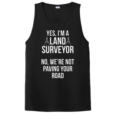 Land Surveying Pave Road Funny Surveyor Gifts PosiCharge Competitor Tank