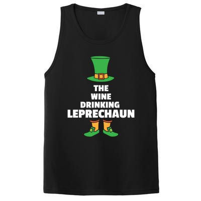 Leprechaun St Patricks Day Wine Meaningful Gift PosiCharge Competitor Tank