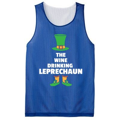 Leprechaun St Patricks Day Wine Meaningful Gift Mesh Reversible Basketball Jersey Tank