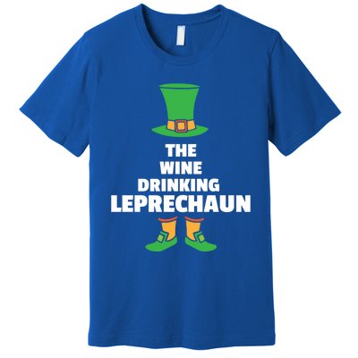 Leprechaun St Patricks Day Wine Meaningful Gift Premium T-Shirt