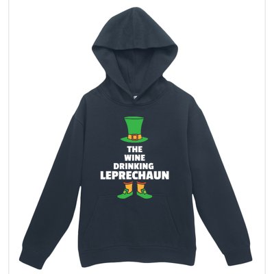 Leprechaun St Patricks Day Wine Meaningful Gift Urban Pullover Hoodie