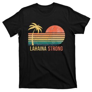 Lahaina Strong Palm Tree And Sunset T-Shirt