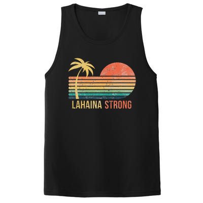 Lahaina Strong Palm Tree And Sunset PosiCharge Competitor Tank