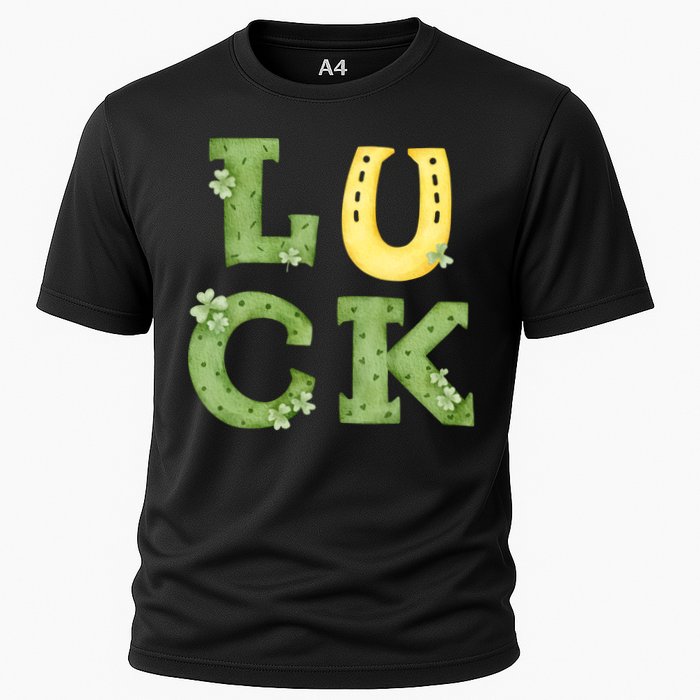 Luck St Patrick's Day Cute Gift Cooling Performance Crew T-Shirt