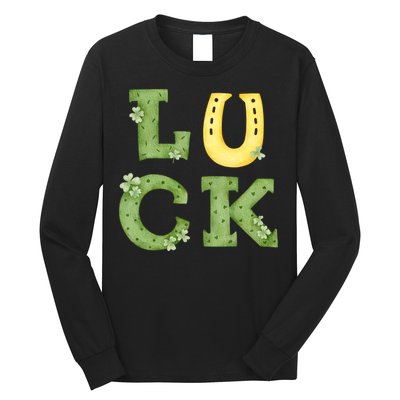 Luck St Patrick's Day Cute Gift Long Sleeve Shirt