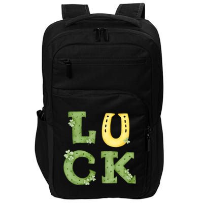 Luck St Patrick's Day Cute Gift Impact Tech Backpack