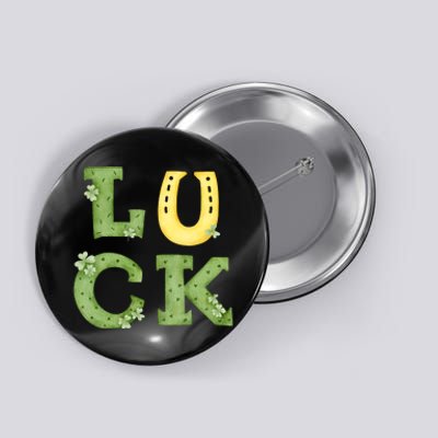 Luck St Patrick's Day Cute Gift Button