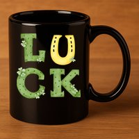 Luck St Patrick's Day Cute Gift 11oz C Handle Ceramic Mug
