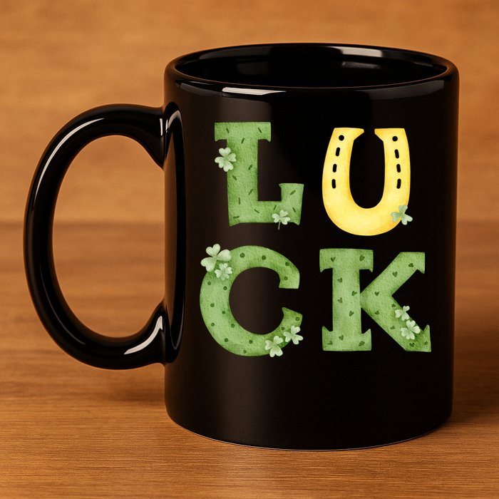 Luck St Patrick's Day Cute Gift 11oz C Handle Ceramic Mug