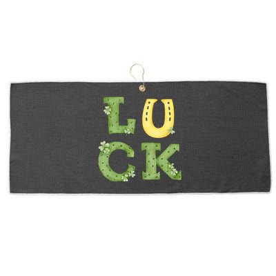 Luck St Patrick's Day Cute Gift Large Microfiber Waffle Golf Towel