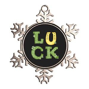 Luck St Patrick's Day Cute Gift Metallic Star Ornament