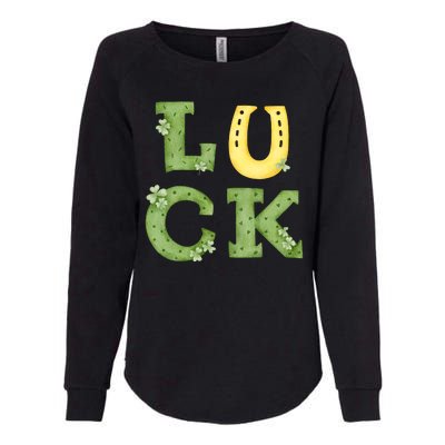 Luck St Patrick's Day Cute Gift Womens California Wash Sweatshirt