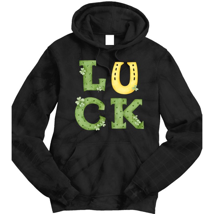 Luck St Patrick's Day Cute Gift Tie Dye Hoodie