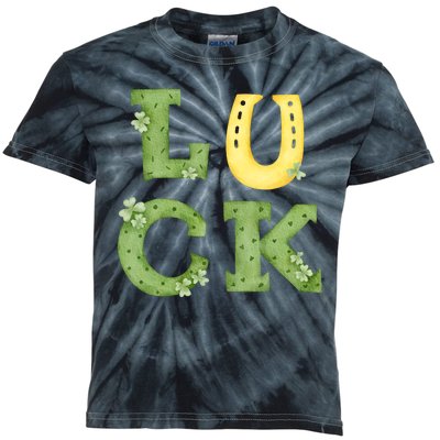 Luck St Patrick's Day Cute Gift Kids Tie-Dye T-Shirt