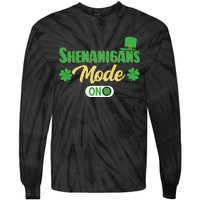 Leprechaun Saint Patrick's Day Funny Shenanigans Tie-Dye Long Sleeve Shirt