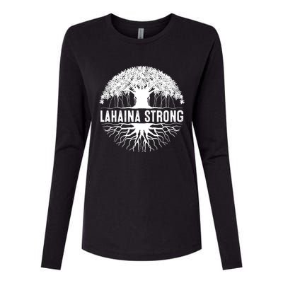 Lahaina Strong Pray For Maui Design Womens Cotton Relaxed Long Sleeve T-Shirt