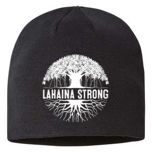 Lahaina Strong Pray For Maui Design Sustainable Beanie