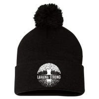 Lahaina Strong Pray For Maui Design Pom Pom 12in Knit Beanie