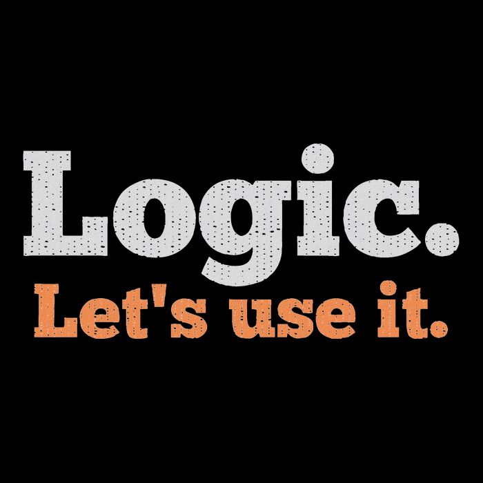 Logic Sarcastic Quote For Voters Mathematicians And Thinkers 16 in Basic Backpack