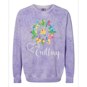 Love Sewing Quilting Hobby Crafter Gift 3Dk Colorblast Crewneck Sweatshirt