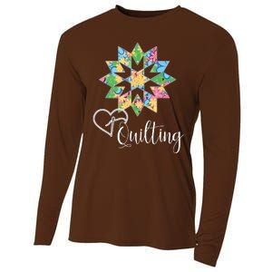 Love Sewing Quilting Hobby Crafter Gift 3Dk Cooling Performance Long Sleeve Crew