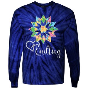 Love Sewing Quilting Hobby Crafter Gift 3Dk Tie-Dye Long Sleeve Shirt