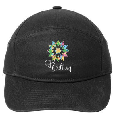 Love Sewing Quilting, Hobby Crafter Gif, 3dk 7-Panel Snapback Hat