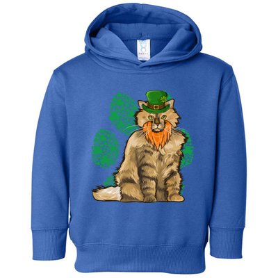 Leprechaun Selkirk Rex St Patricks Day Shamrock Paw Meaningful Gift Toddler Hoodie