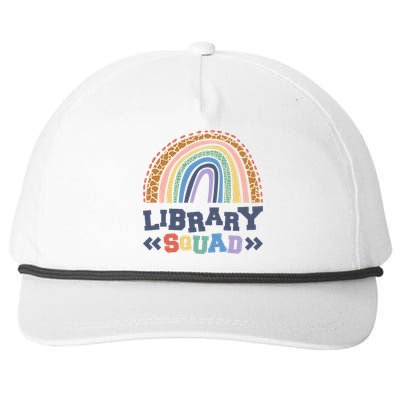 Library Squad Reading Books And Bookworm Library Day Great Gift Snapback Five-Panel Rope Hat