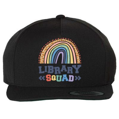 Library Squad Reading Books And Bookworm Library Day Great Gift Wool Snapback Cap