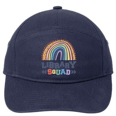 Library Squad Reading Books And Bookworm Library Day Great Gift 7-Panel Snapback Hat