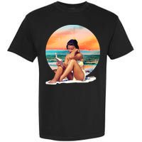 Lady Sunset Reading Book Garment-Dyed Heavyweight T-Shirt