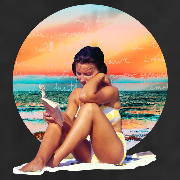 Lady Sunset Reading Book Garment-Dyed Heavyweight T-Shirt
