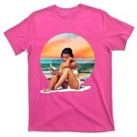 Lady Sunset Reading Book T-Shirt